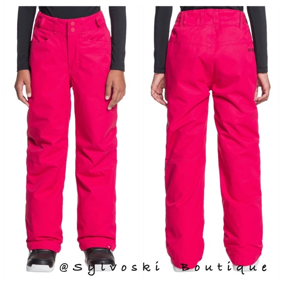 🔥 ROXY Girls' Backyard Insulated Snow Pants. NWT - Picture 2 of 6